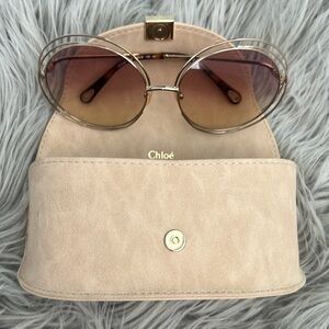 Chloe rose tinted sunglasses